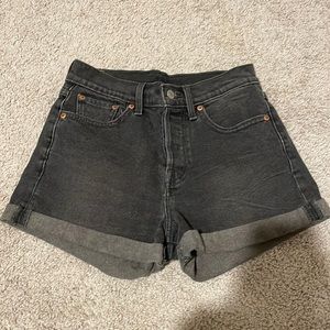 Black Levi shorts. Size 26